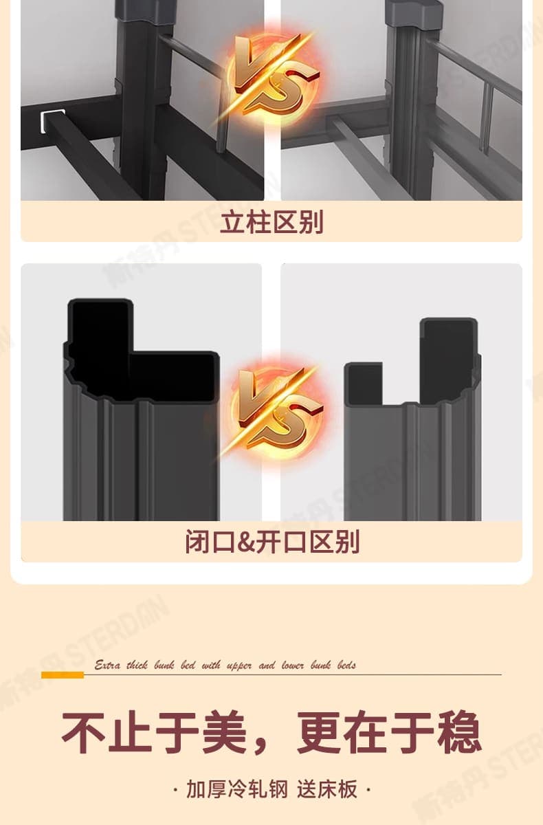 STERDAN 开口双层床(送多层板) 详情图 6