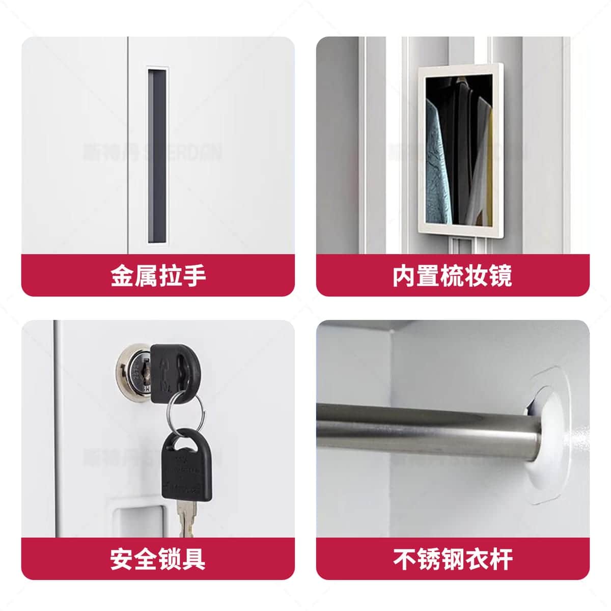 STERDAN 二门更衣柜(拆装款) - 图片 5