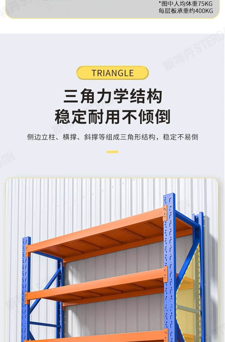 STERDAN 轻型货架(主架/3层) 详情图 12