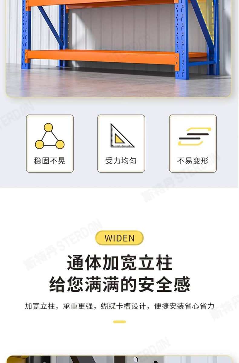 STERDAN 轻型货架(主架/3层) 详情图 13
