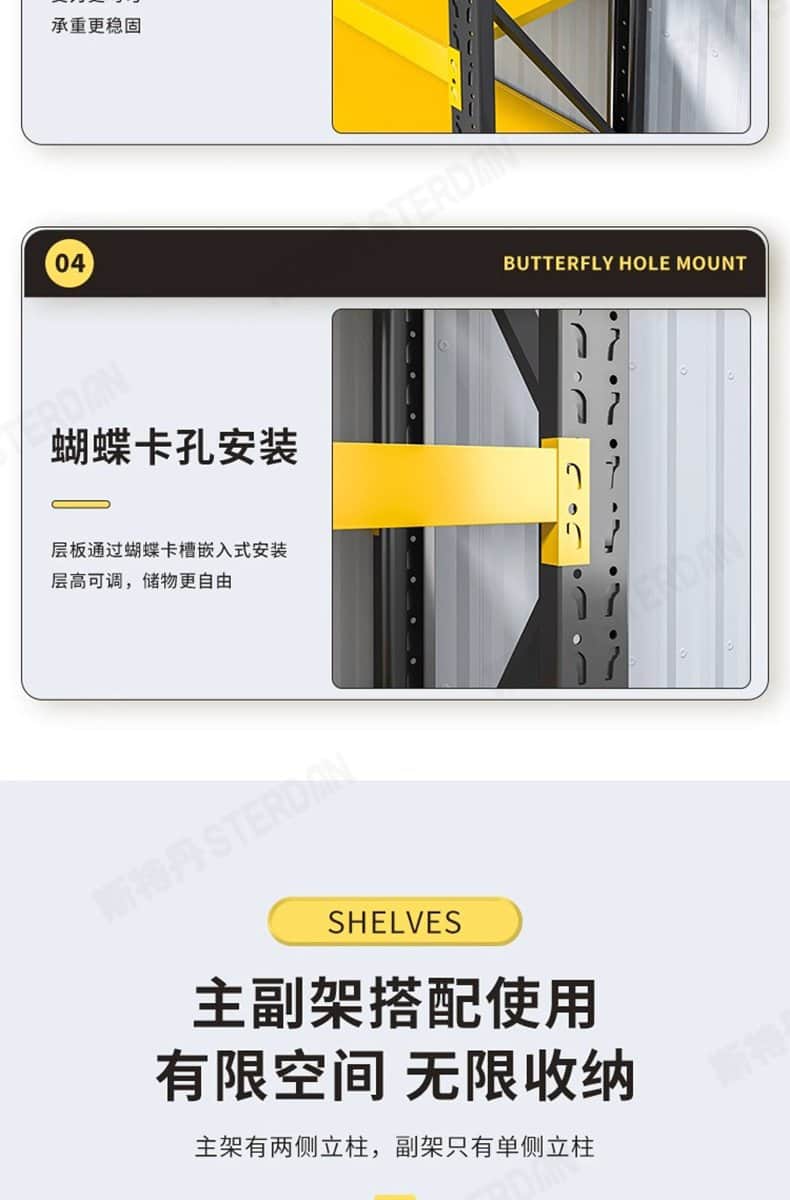 STERDAN 轻型货架(主架/3层) 详情图 16