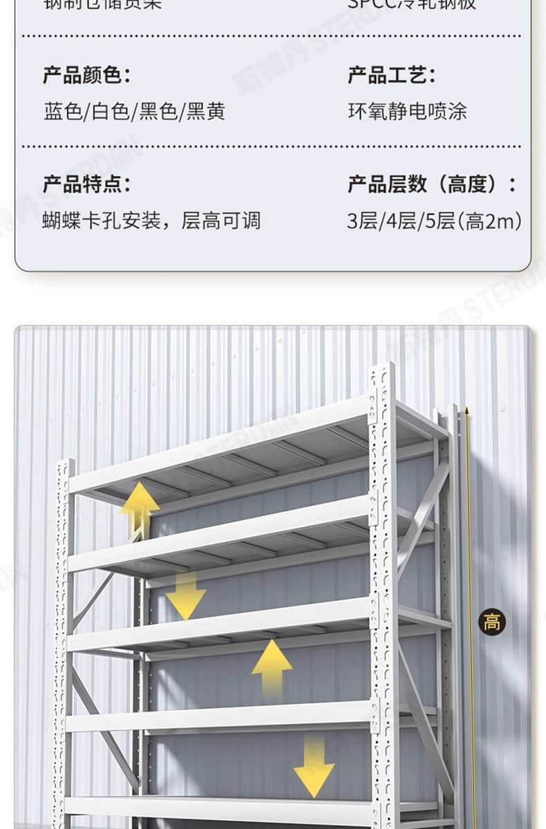 STERDAN 轻型货架(主架/3层) 详情图 20