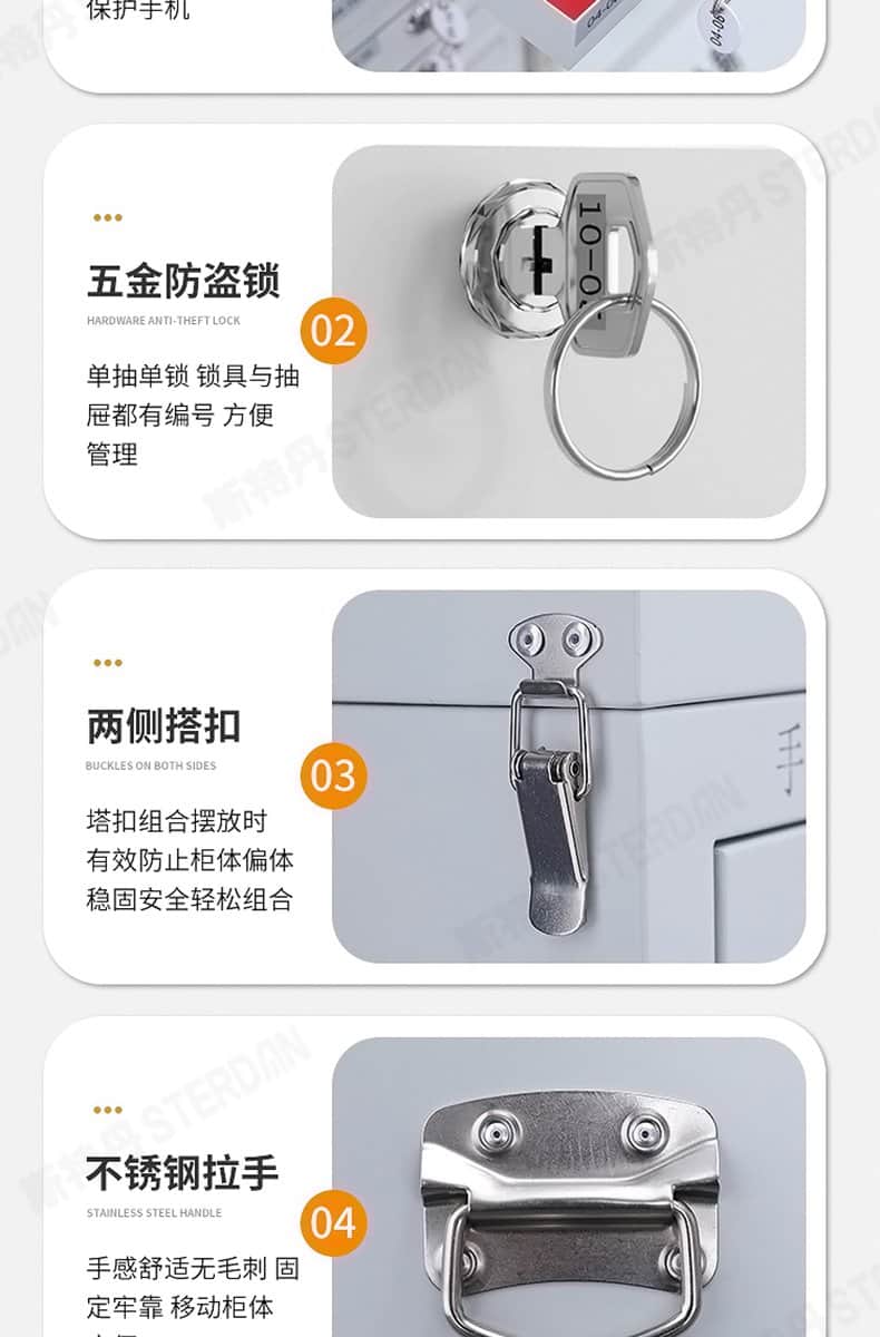 STERDAN 20门自设密码手机存放柜 详情图 12